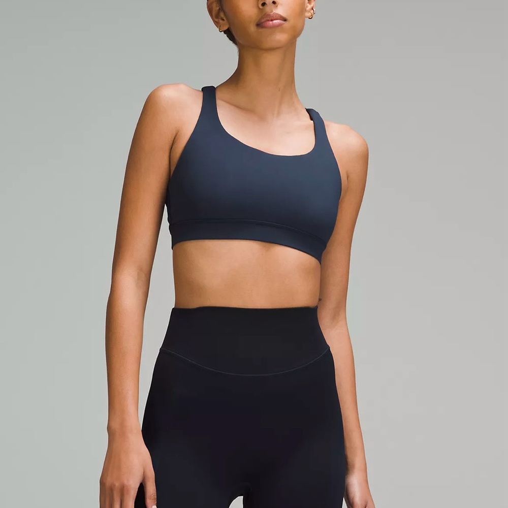 Navy Lululemon Energy Bra, Medium Support B-D Cups